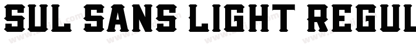 Sul Sans Light Regul字体转换